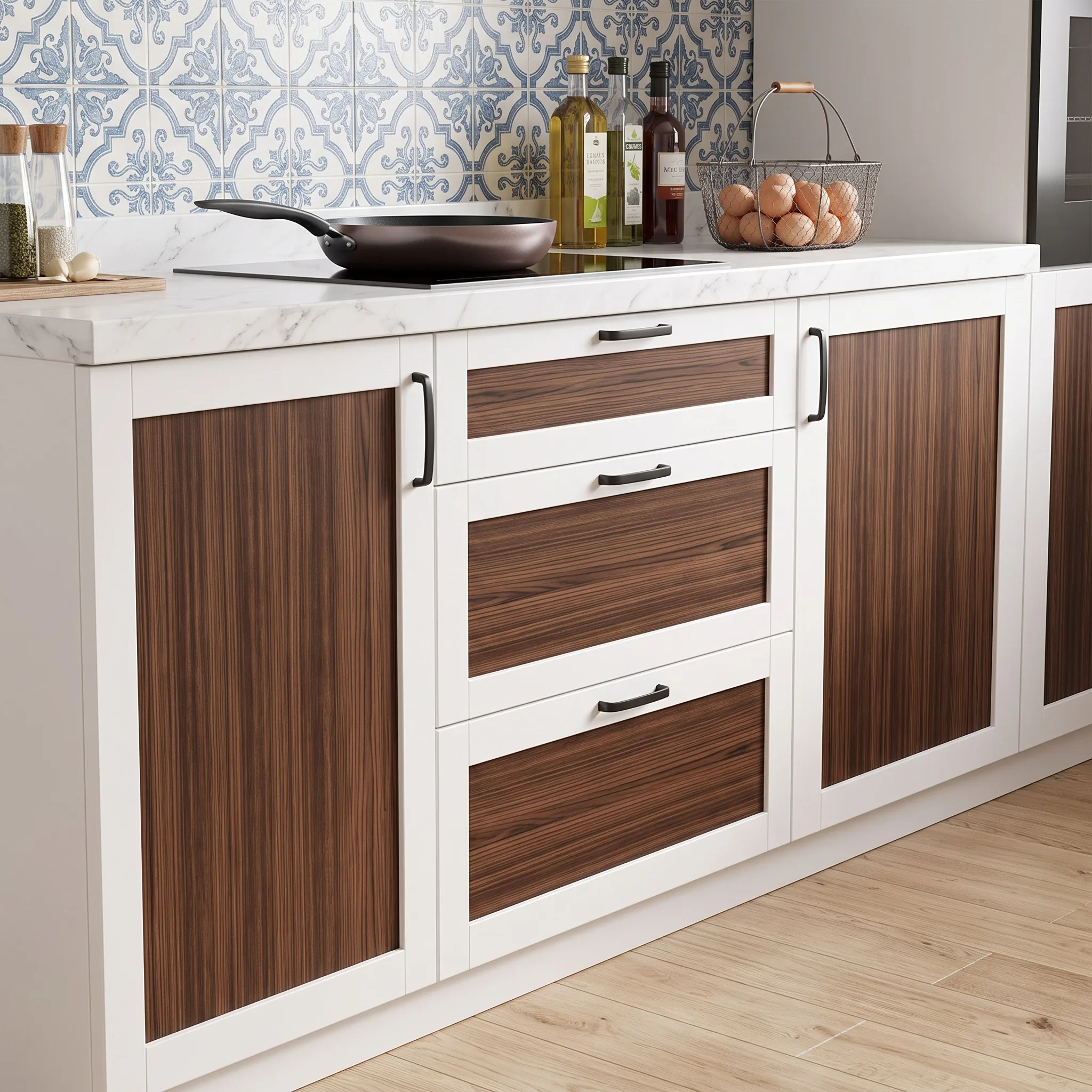Wood Grain Vinyl Wallpaper Self Adhesive Stickers 55/40cm Waterproof for Door Wardrobe Cupboard Table Furniture Home Decor