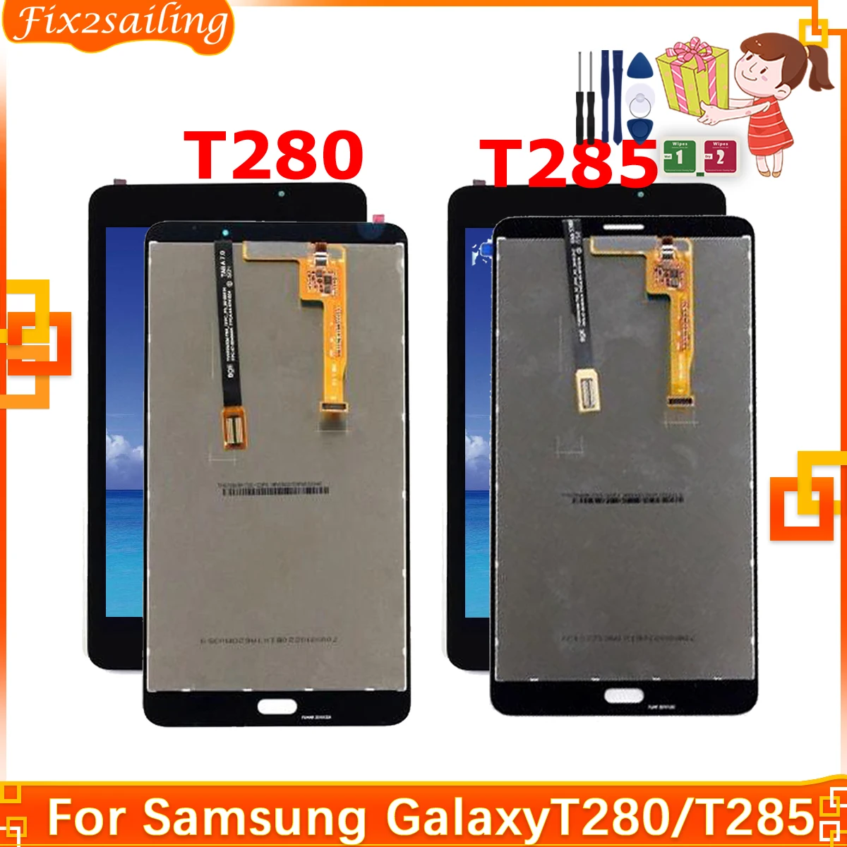 استبدال شاشة LCD وشاشة اللمس لجهاز Samsung Galaxy Tab A 7.0 T280/T285: دليل شامل للمستخدمين