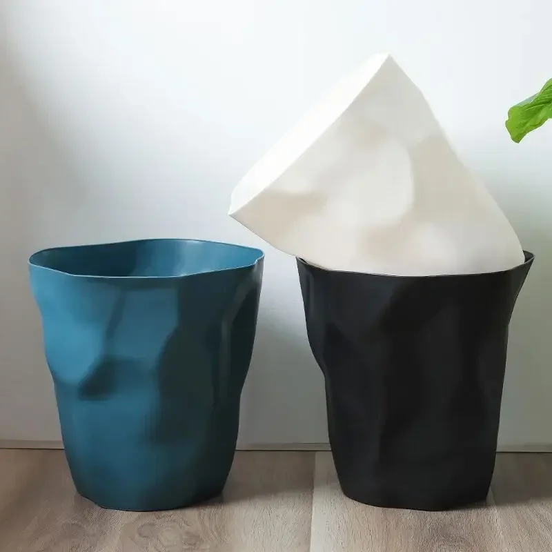 Cubo de basura Irregular creativo para baño, papelera de basura para el hogar, cubo de basura para cocina y baño