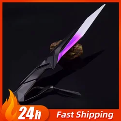 30CM Valorant Game Periphery Singularity Knife Full Metal Craft Weapon Ornaments Outdoor Train Karambit Cosplay Model Boy Toy
