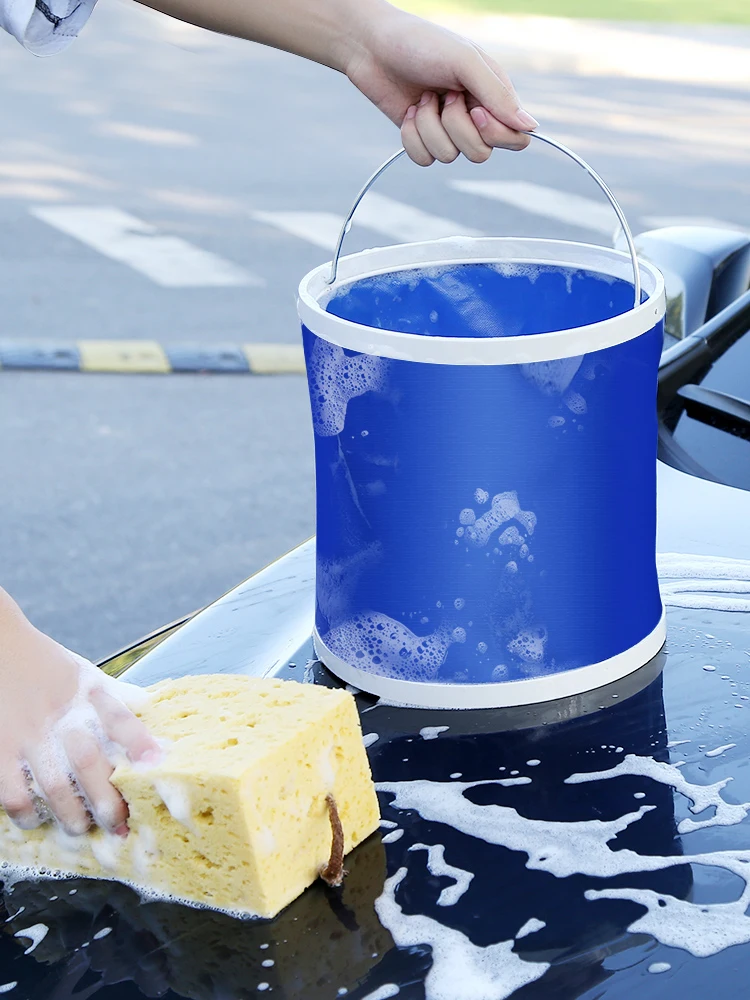 Folding Fishing Bucket Portable Retractable Car Wash Special Bucket Large Capacity Outdoor