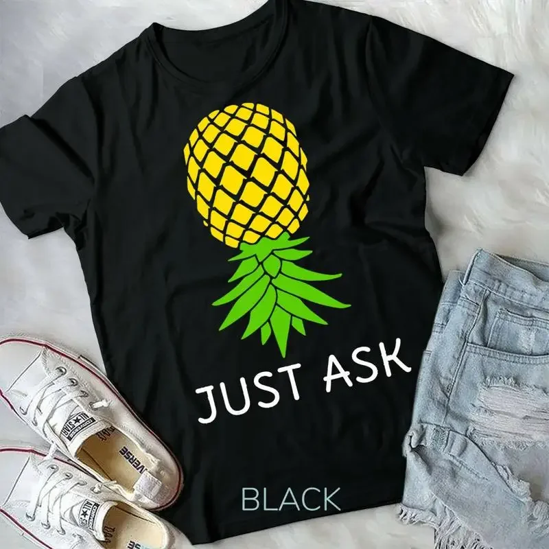 Upside Down Pineapple Shirt Sharing Swinger T Shirt Unisex T shirt