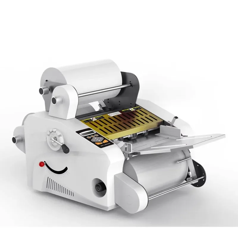 AP01 Hot Cold Laminator 650mm Automatic Temperature Adjustable Thermal 4 Roll Lamination Machine for Office Use