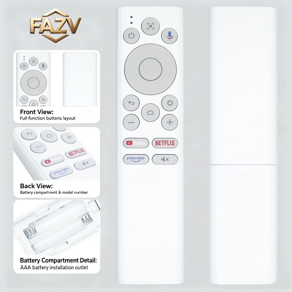FAZV Voice Remote Control for Anker Nebula X1 Capsule 3 Laser Portable Projector D0442X