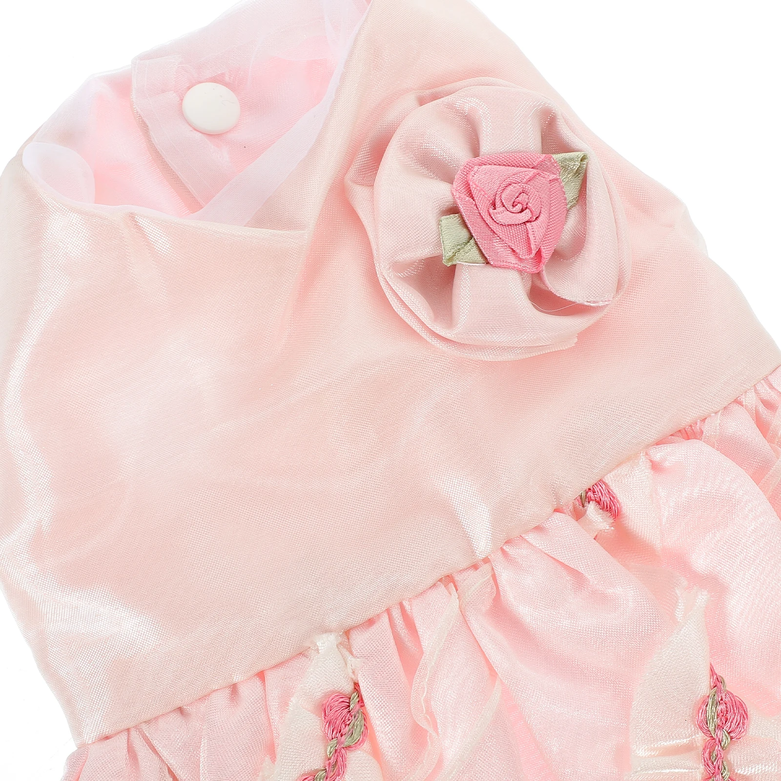 

Rose Wedding Dress Skirt Dog Formal Pet Clothes Party Outfit For Cats Adorable Costume Fashionable Dress For