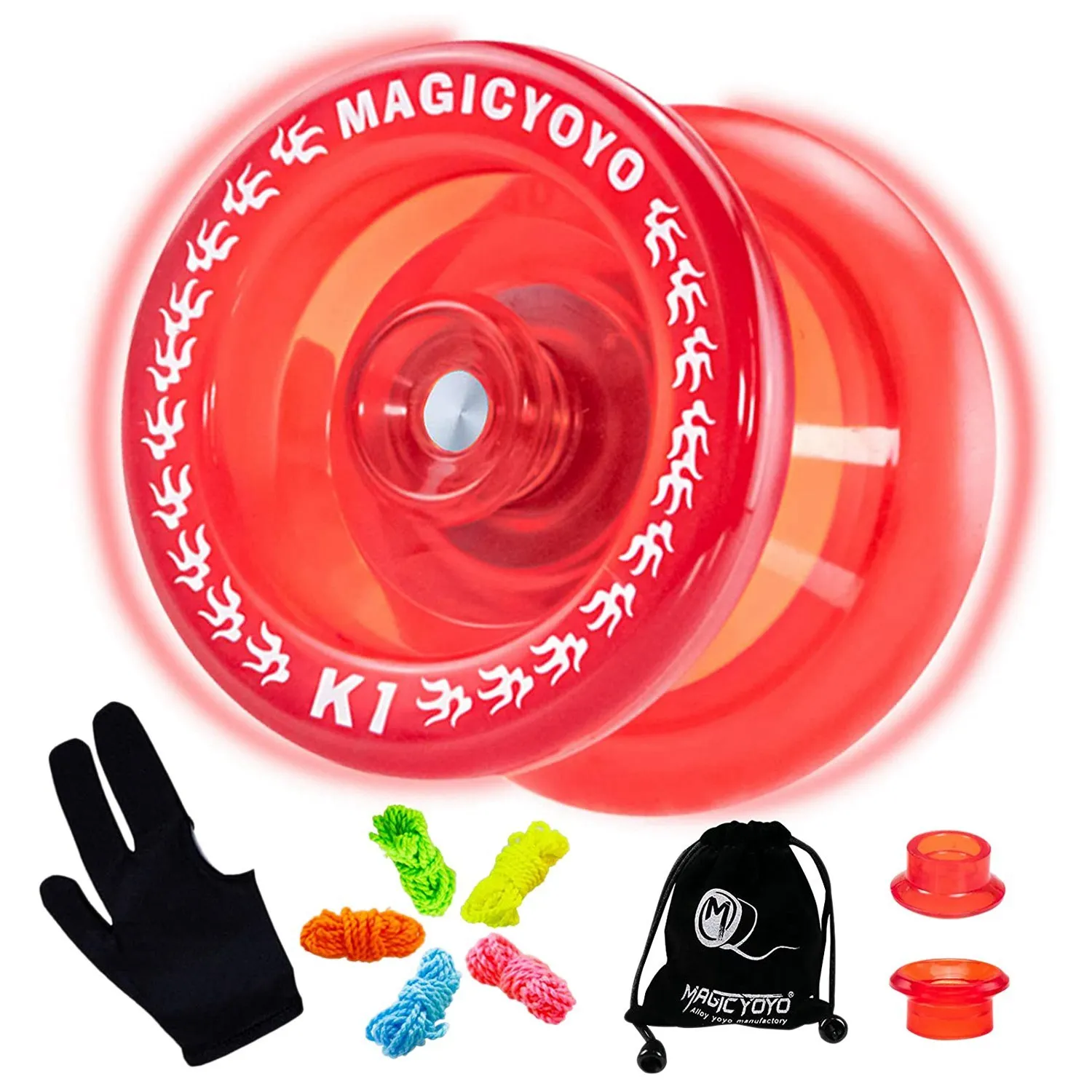 MAGICYOYO K1-Plus Professional Responsive Yoyo for Kids, Plastic Yoyo with Narrow C Bearing,Yoyo for Beginners