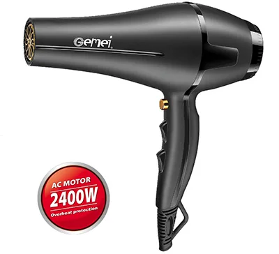 Coofull Original PROGEMEI GEEMY GM1763  Professional Hair Dryer for Salon 3 Speed Hair Dryer