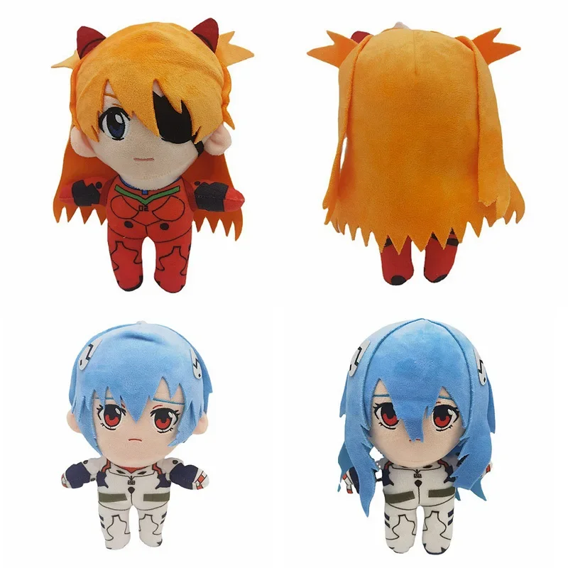 20cm Ayanami Rei Plush Toy Doll Cartoon Anime Plush Toy Kawaii Evangelion Plush Doll EVA Soft Stuffed Boys Girls Xmas Gifts