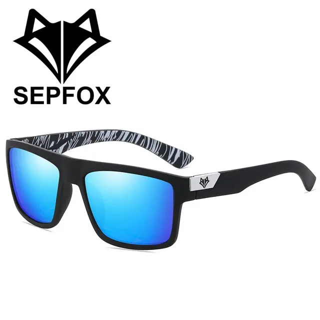 SEPFOX męskie spolaryzowane okulary przeciwsłoneczne wędkarskie Outdoor Sports piesze wycieczki jazda okulary przeciwsłoneczne do biegania okulary UV400