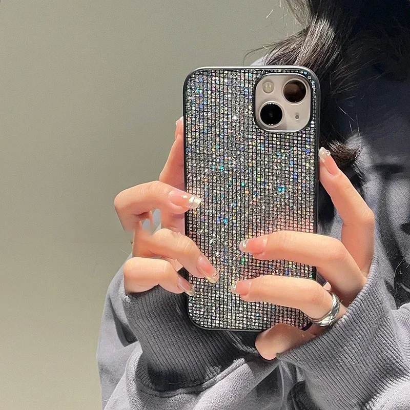 Luxury brand Bling  Glitter sequin Soft phone case for iphone 14 11 12 13 Pro 7 8 Plus X XS XR MAX SE MiNi Back Cover Coque Capa