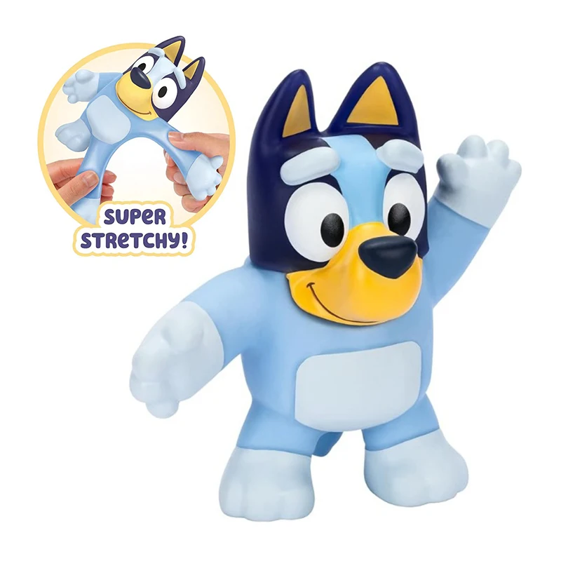 Bluey Soft Glue Dall Can Stretch Three Times Its Length Super Elastic Toy Figure Animation Cartoon Fun Children'S Toy Gifts