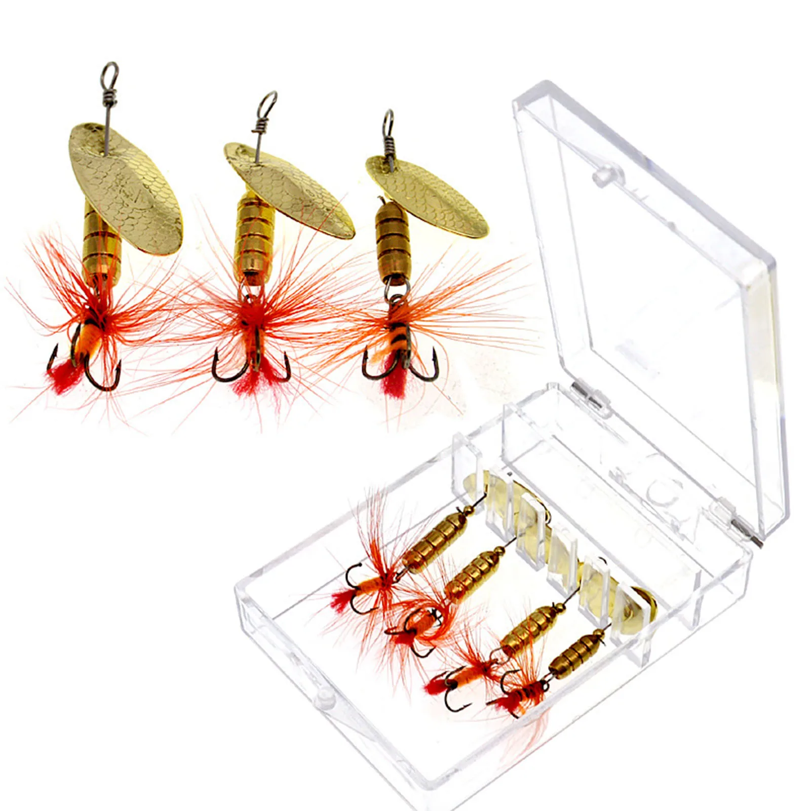 Newly Bionic Simulated Fishing Lures Bait Hard Lifelike Fish Bait with Hair-Tied Hooks for Loaded Stocked Tackle