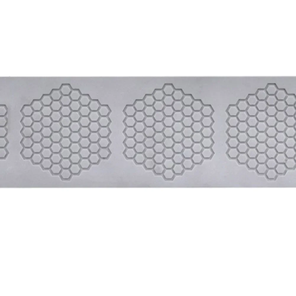 デザートカップケーキ、ケーキフォンダン、ポリマークレイ、キッチンベーキングツール用のハニカム型