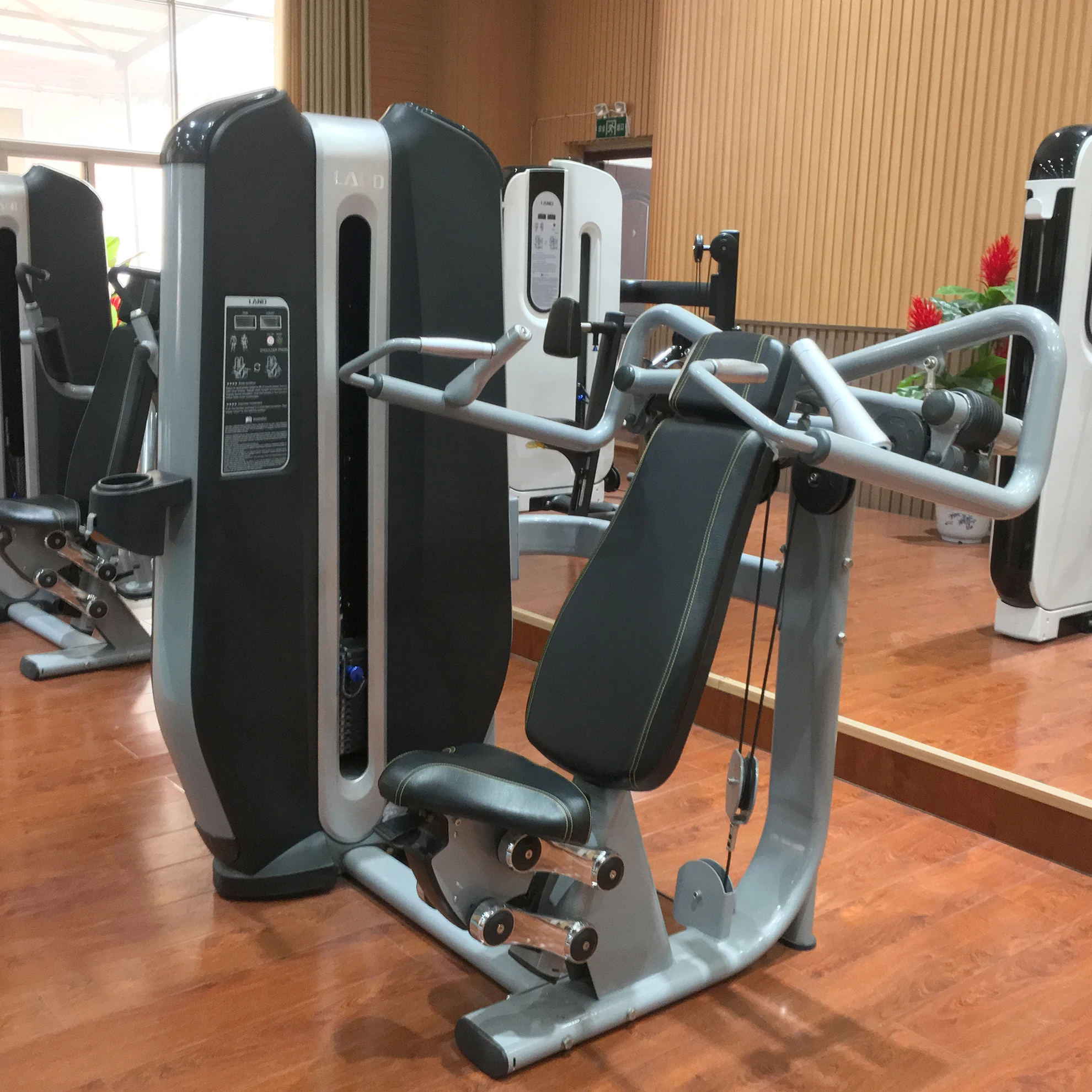 

Commercial Gym Equipment Pin Loaded Shoulder Press Strength Machine LAND Fitness LDLS-003