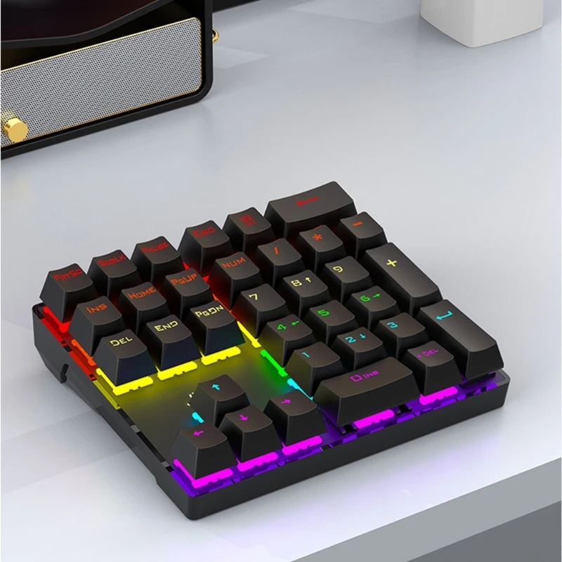 プロファイルUSB有線キーボード、RGBカスタマイズと人間工学に基づいたレイアウトを備えています