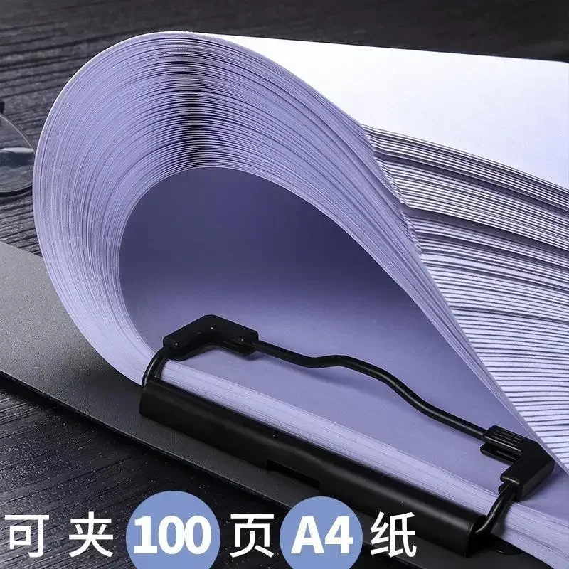 Duplo Clipe Multi-Purpose Prancheta, Hard Case Writing Board, Livro Pad, Papelaria Prancheta, Material Escolar Escritório, A4