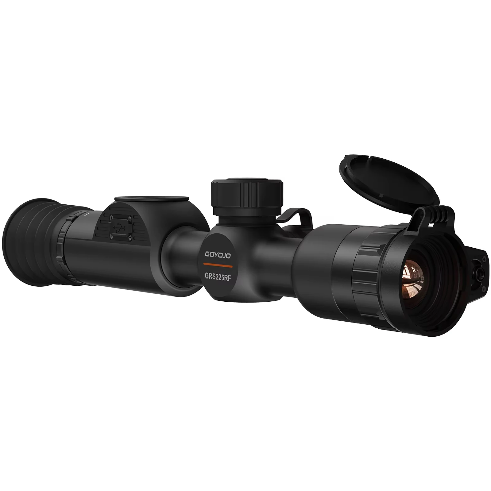 GOYOJO Thermal Imaging Scopes GRS225RF GRS225 Thermal Night Vision Scopes for Hunting 50Hz Thermal Imager Monocular with LRF WIFI Balli Calculator 8X Digital Zoom IP67  Long Range view 3