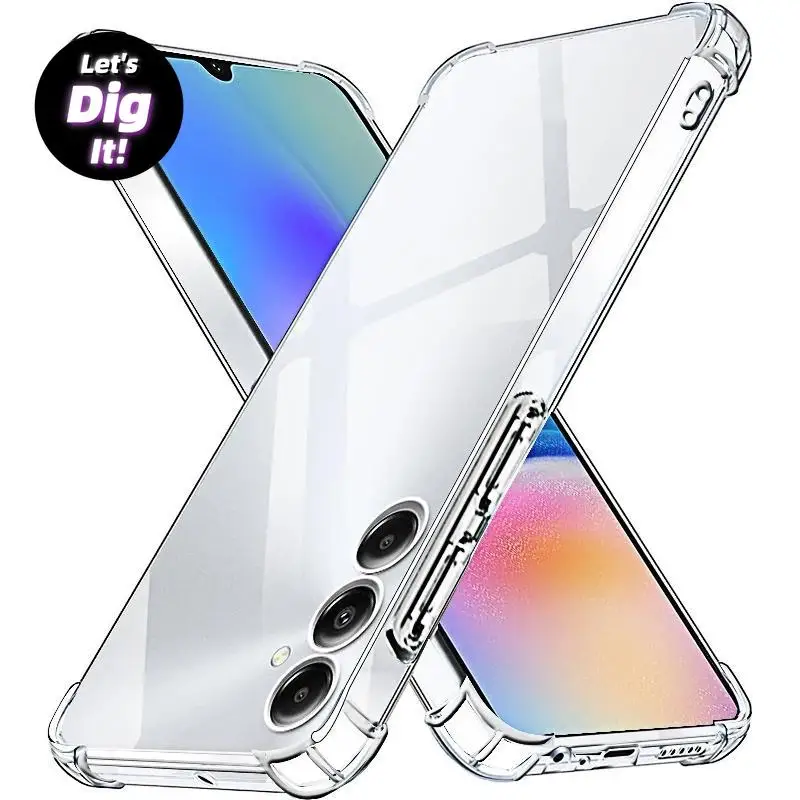 

Luxury Shockproof Clear Soft Case For Samsung Galaxy A05 A05S A15 A14 A24 A34 A54 A53 S22 S23 S24 Ultra TPU Silicone Cover