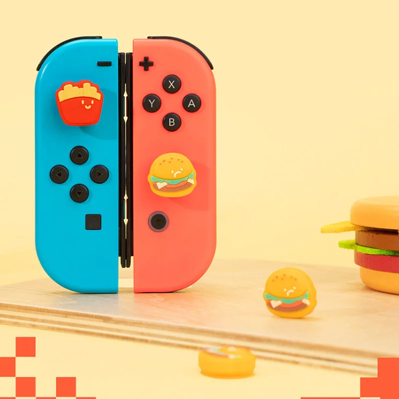 ไดโนเสาร์มอนสเตอร์ซิลิโคน Thumb Stick Grip Cap สำหรับสวิทช์ Oled NS Lite Joy-Con Controller Thumbstick กรณี