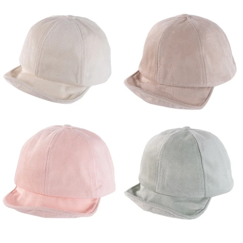 New Spring Solid Color Soft Outdoor Warm Baby Hat for Boys Girls Children Baseball Cap Casual Infant Peaked Hat