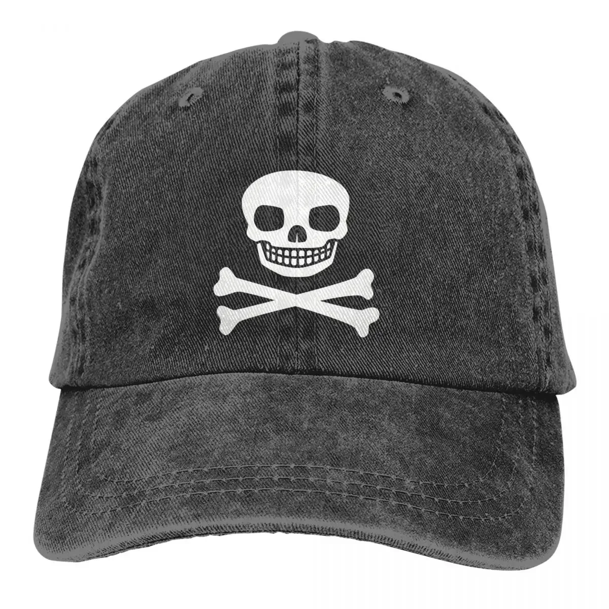 

Hip Hop Funny Men's Baseball Cap Pirate Skull And Bones Classic Trucker Snapback Caps Dad Hat Cross Summer Golf Hats