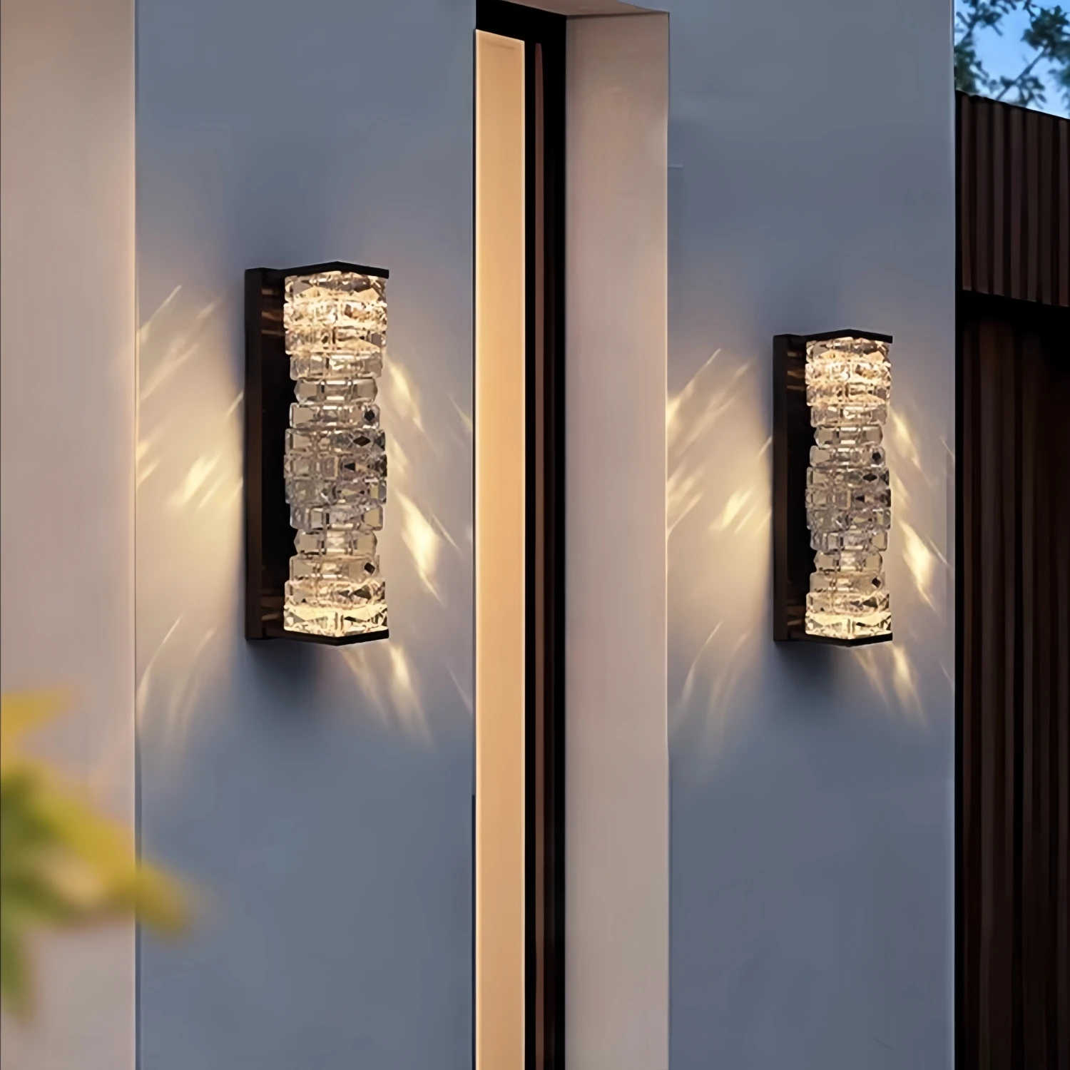 Customizable Crystal Wall Lamp Ceiling Light Modern Design lustre for Outdoor corridor passageway Home interior lighting
