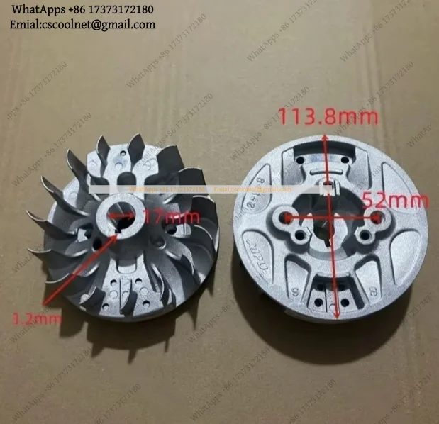 k3 TJ53E Magnetic Flywheel Adaptable for TJ53 Lawn Mower Engine Spare Parts Ignition Rotor Replacement Accessories