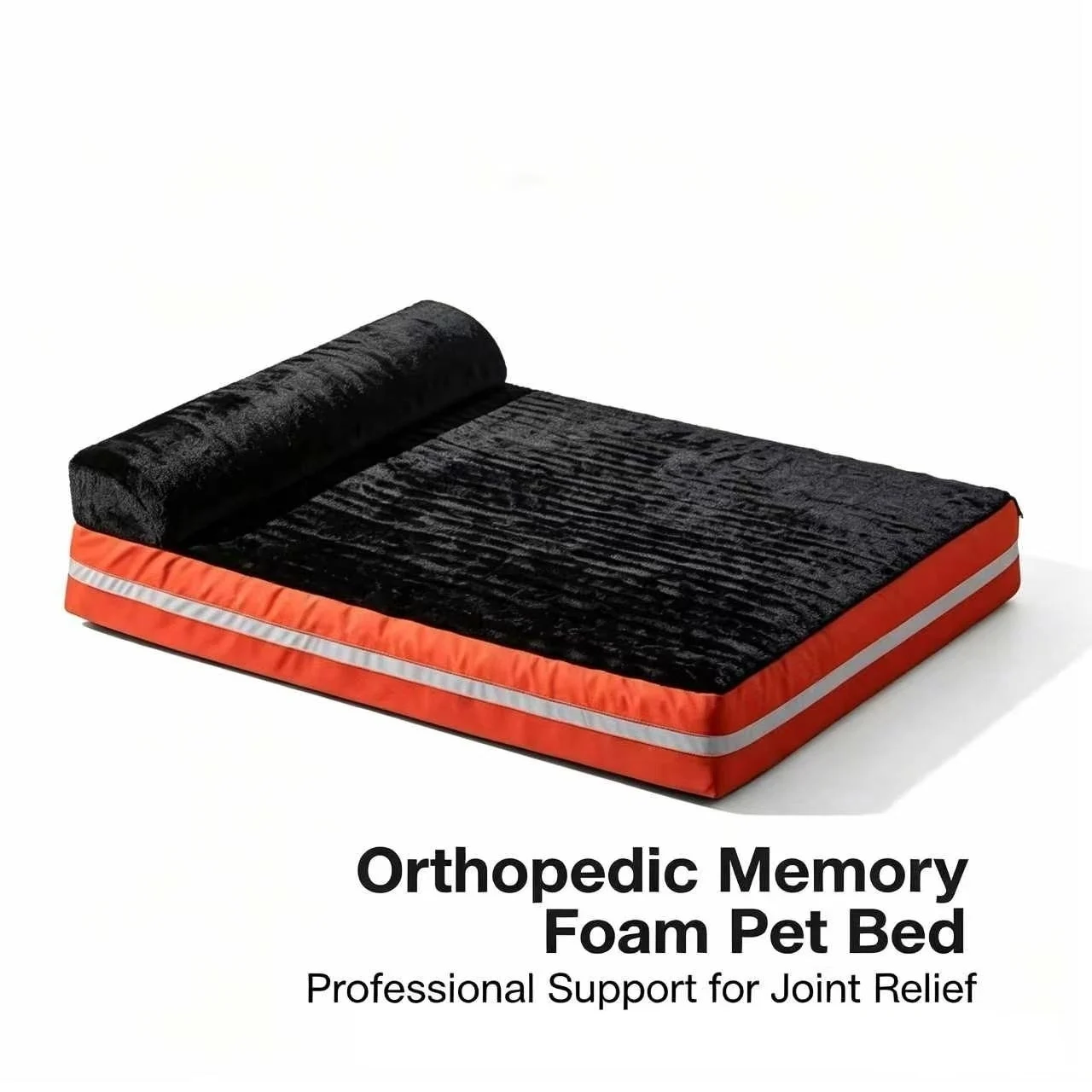 Electric Heated Soft Dog & Cat Bed With Memory Foam Fill Comfortable Fur Material Spot Clean For All Sizes