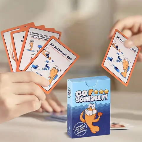 Go Fish Gioco di carte da te Divertente regalo di bavaglio Esilaranti giochi da tavolo con un gioco di società di interazione familiare Twist Night per 2+ giocatori