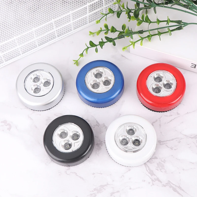 Interruptor De Toque Sem Fio Luz Noturna LED, Lâmpadas De Parede, Alimentado Por Bateria, Quarto, Cozinha, Guarda-Roupa, Armários, Gabinete, Luzes Portáteis
