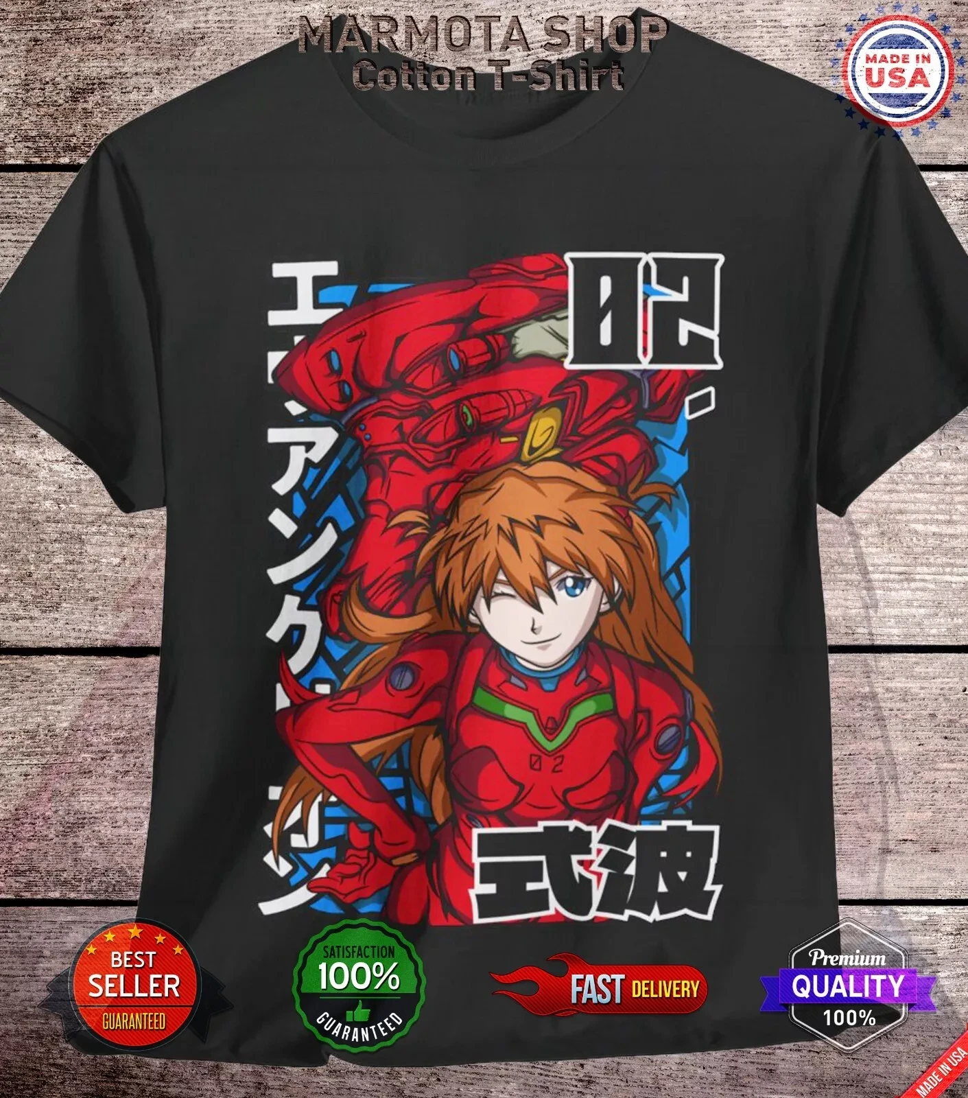Camiseta de verano Asuka Langley, camiseta de neón Genesis Evangelion, camiseta suave de Anime japonés, colección de edición limitada de EVA