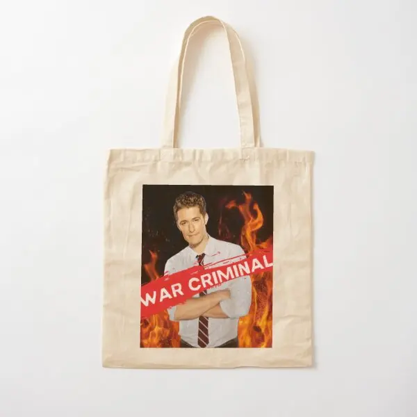 Will Schuester War Criminal Cotton  Canvas Bag Shoulder Bag Fabric Shopper Handbag Designer Printed Women Travel Fashion Tote