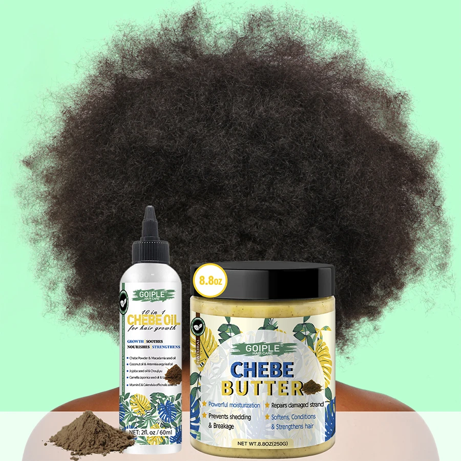 Chebe Oil and Butter Fast Hair Growth Serum African Anti-Hair Loss Regrowth Thicken Oil Repair Damage Moisturizer Care Treatment