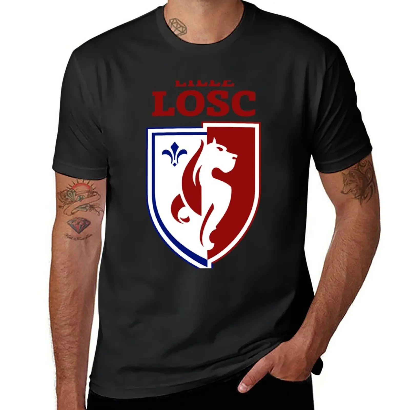 New lille losc 1 T-Shirt plain t-shirt Blouse Short t-shirt mens graphic t-shirts big and tall