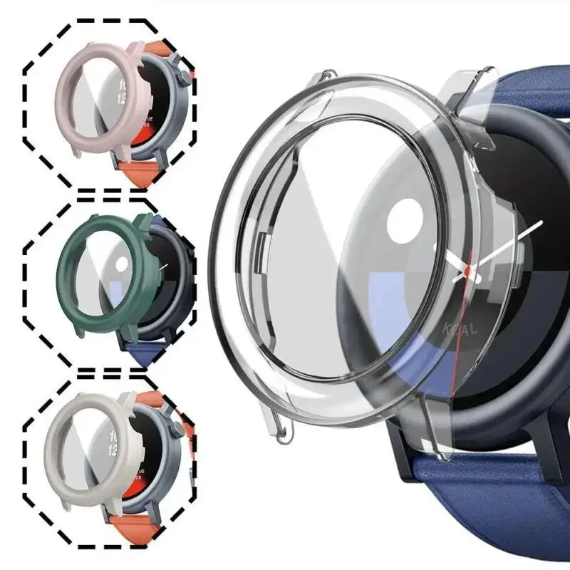 Tempered Glass+PC Case For Nothing CMF Watch Pro 2 Screen Protector All-around Protective Frame