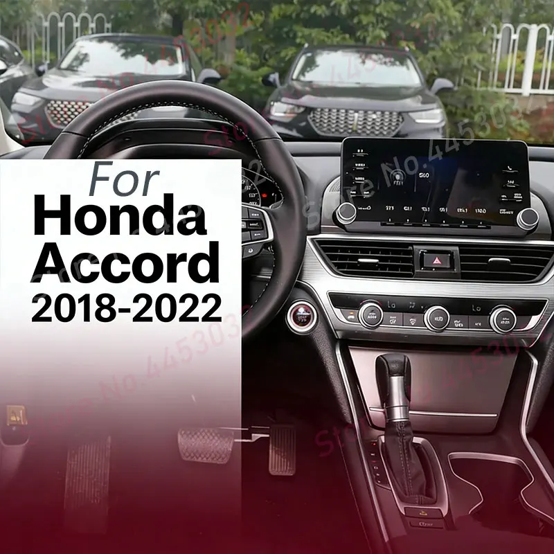 

Держатель для телефона в автомобиль с гравитационной фиксацией для Honda Accord 10-го поколения 2018-2022, горизонтальный кронштейн для GPS с основанием и аксессуарами