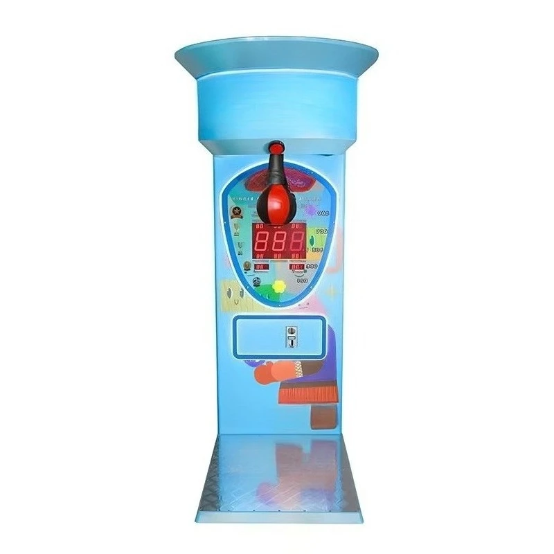 Custom Coin Operated Kids Boxing Machine QR Code Operated Force Measurement Game Plastic Structure for Outdoor Venue Children