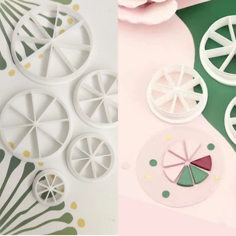 Triangle Cutter/soft Ceramic Mold/five Six Eight Equal Divider/evenly Divided Mold for Cutting Pendants Earrings Accessories