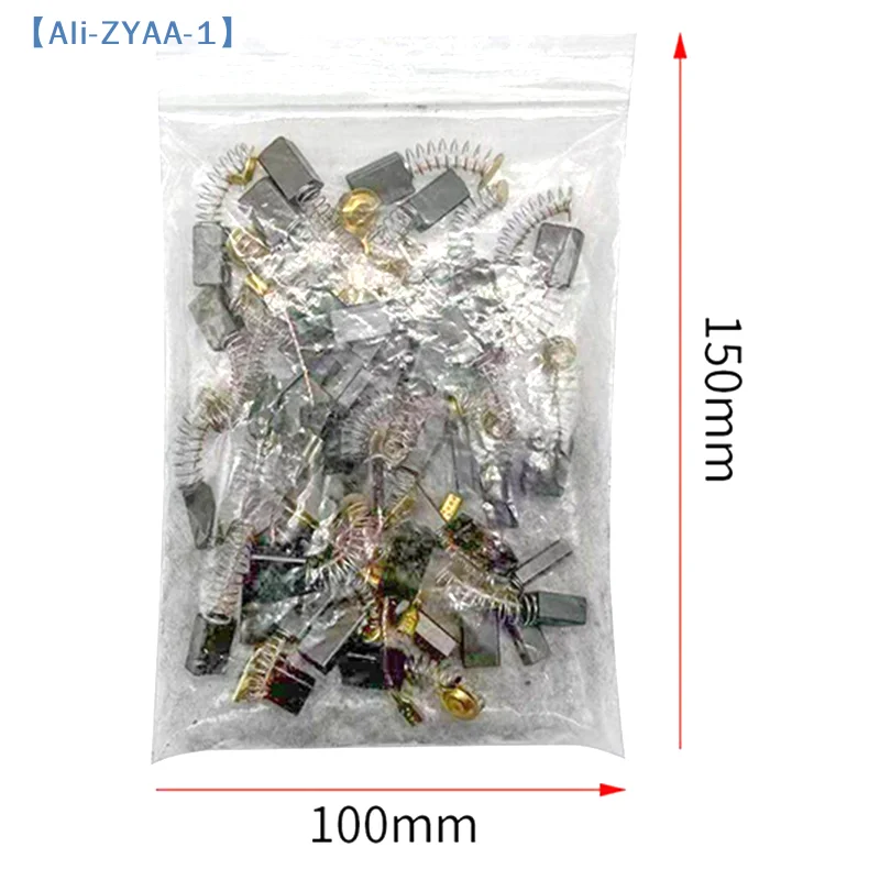 【ZYAA-1】50pcs Carbon Brush Replacement Kit Fit For Drills Sanders Grinders & Motors Durable Motor Parts