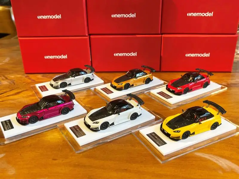 

Onemodel 1:64 Honda S2000 JS RACING Racecourse Edition Resin Car Model Collection Decoration