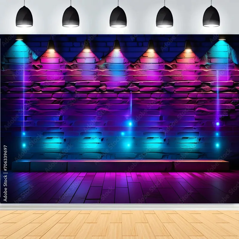 

Abstract Disco Ball Photography Backdrops Concert Colorful Stage Glitter Light Spots Stars Party Lights Photo Background DO-04