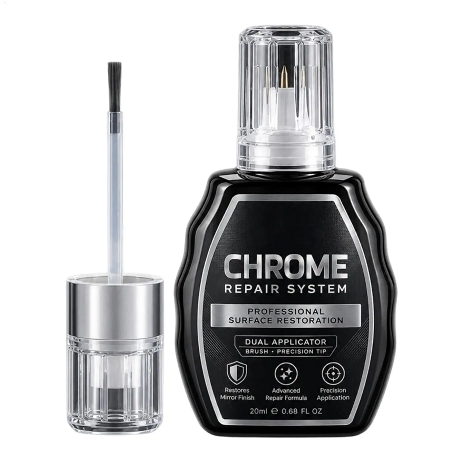 Car Repair Solution Automotive Chrome Silver Repair Fluid High-Gloss Door Paint Restoration and Repair Paste Repair Bottle ﻿