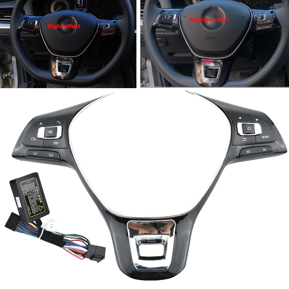 Car Accessori Steering Wheel Button switch volume button audio switch phone button For VW Jetta MK6 Golf 7 Polo Passat hubs