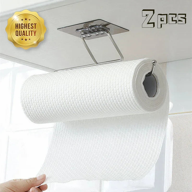 New Kitchen Bathroom Toilet Pape Storage Rack Roll  Paper Rack Towel Holder Rack Stand  Toilet Paper Stand Rack For Kitchen