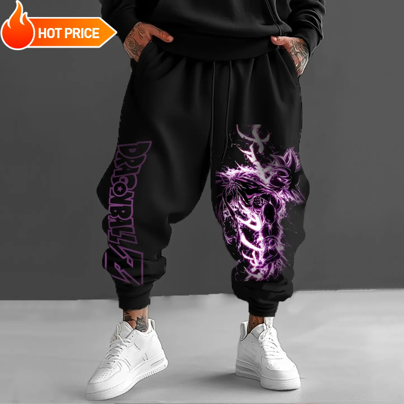 أنيمي لعبة دراغون بول سوبر سايان سون جوكو Harajuku الرجال 2025 الشتاء السراويل الرياضية الشارع الشهير النساء طماق غير رسمية Sweatpants للجنسين