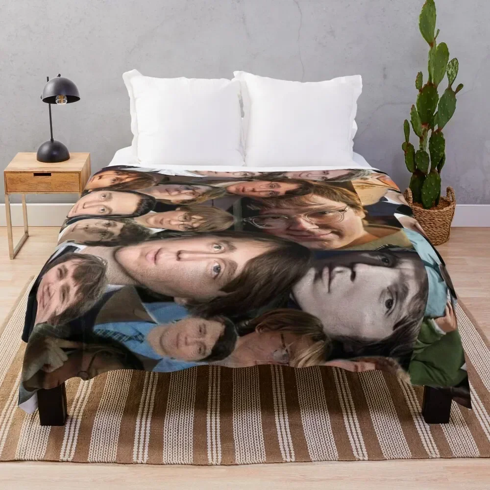 

paul dano - I love paul dano photo collage Throw Blanket Soft Plush Plaid decorative Furrys Softest Blankets