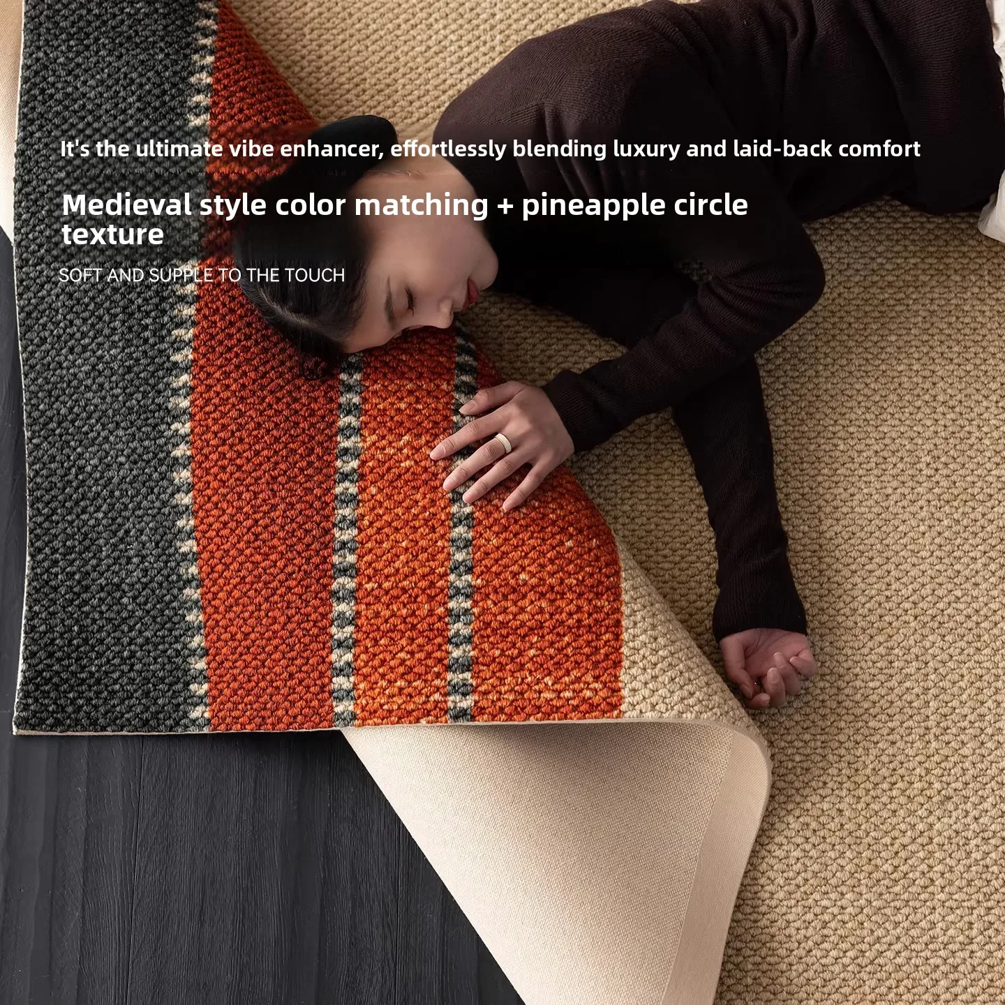 Wool carpet antique home living room bedroom 2026 new modern simple wool carpet home decoration