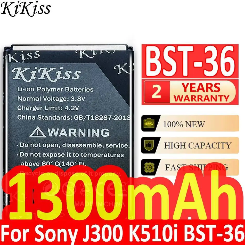 

Battery Bst-36 1300Mah For Sony Ericsson J300 K510i Z550a K310 J300C X0001 Z550C K320 K310i W200 Z550i Z558 K310c K510c Bst 36