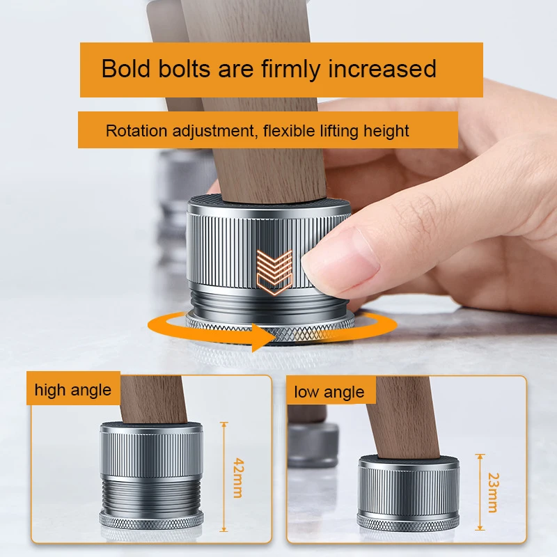 2Pcs Adjustable Bed Risers Aluminum Alloy Heavy Duty Protectors Multi-function Anti-vibration Legs  Furniture Legs Accessories