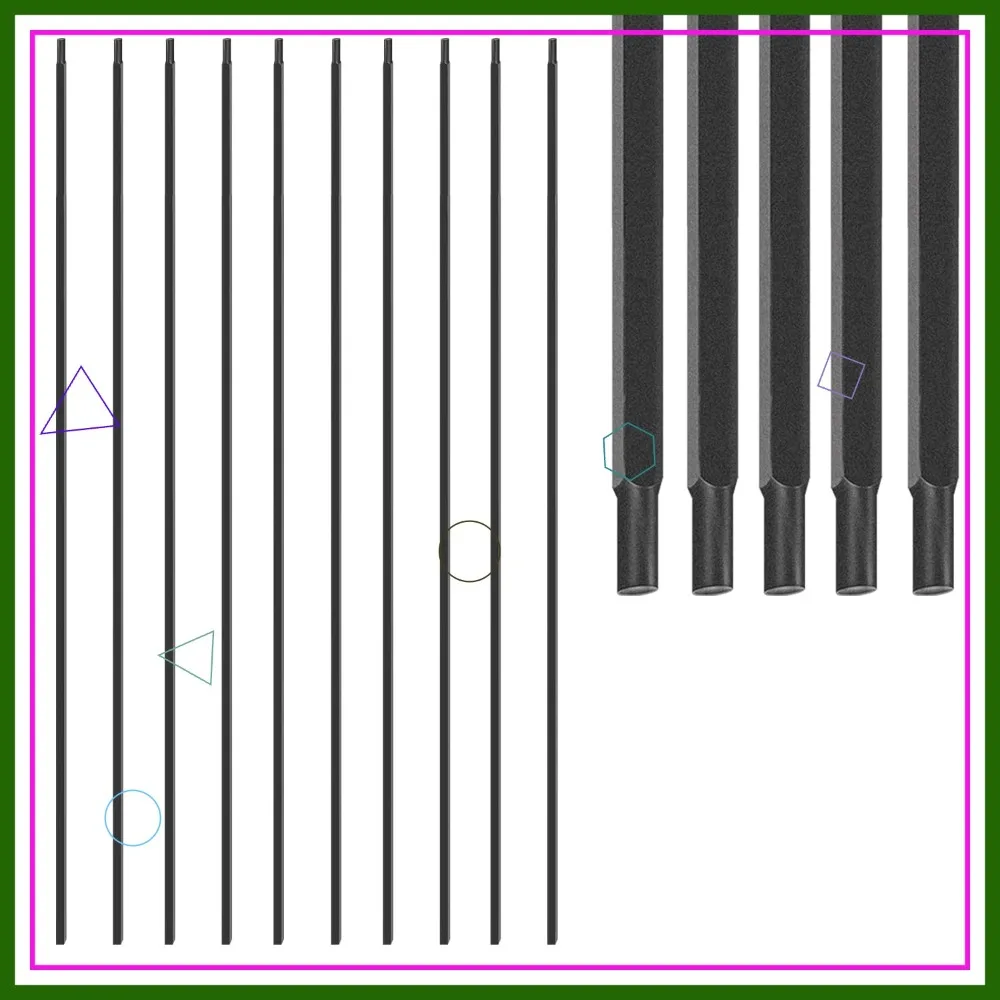 

Металлические квадратные балясины из полого железа 1/2 дюйма — черные матовые балясины для лестниц (50 штук)